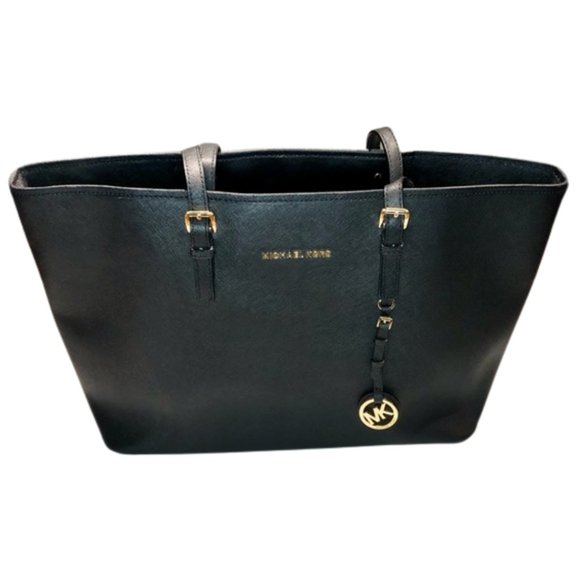 Michael Kors Jet Set Medium Saffiano Leather Top Zip Tote - Picture 2 of 12